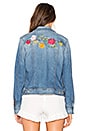 view 4 of 7 Trucker Jacket in Rose Garden Embroidered