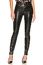 view 1 of 4 Faux Leather High Waisted Skinny in Black