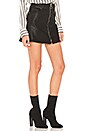 view 2 of 4 Zip Front Mini Skirt in Black
