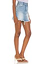 view 2 of 4 Mini Skirt With Uneven Fray in Laurel Canyon Blue