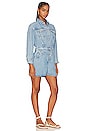 view 2 of 3 Front Yoke Romper in Volcan Blue