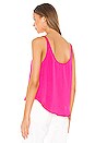 view 3 of 4 Button Up Tank in Paradise Pink