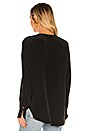 view 4 of 5 Cross Front Drape Top in Jet Black