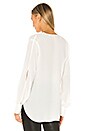 view 3 of 4 Drape Front V Neck Top in Soft White