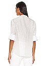 view 3 of 4 Flounce Front Blouse in Optic White