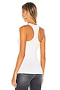 view 3 of 4 Racer Back Tank in Optic White
