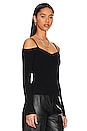 view 2 of 4 Off Shoulder Top in Black