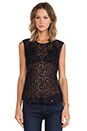 view 1 of 5 TOP DENTELLE in Black