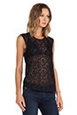 view 2 of 5 TOP DENTELLE in Black