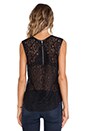 view 3 of 5 TOP DENTELLE in Black