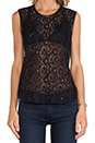 view 4 of 5 TOP DENTELLE in Black