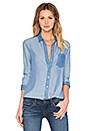 view 1 of 4 Colorblock Button Up in Colorblock Blue