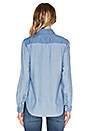 view 3 of 4 Colorblock Button Up in Colorblock Blue