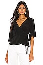 view 1 of 4 Wrap Top in Black