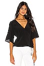 view 2 of 4 Wrap Top in Black