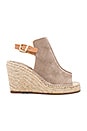 view 1 of 5 Charismatic Wedge in Taupe Suede