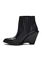 view 5 of 5 BOTTINES COMPENSÉES PARK in Black Leather
