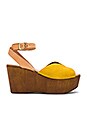 view 1 of 5 Laugh More Platform in Yellow Suede
