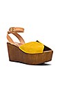 view 2 of 5 Laugh More Platform in Yellow Suede