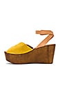 view 5 of 5 Laugh More Platform in Yellow Suede