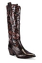view 2 of 5 SEY Admirable Boot in Brown Leather & Python
