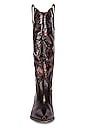 view 4 of 5 SEY Admirable Boot in Brown Leather & Python
