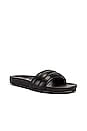 view 2 of 5 Low Key Sandal in Black Leather
