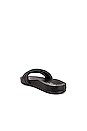 view 3 of 5 Low Key Sandal in Black Leather