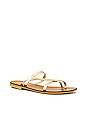 view 2 of 5 Laid-Back Sandal in Light Gold Leather