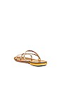 view 3 of 5 Laid-Back Sandal in Light Gold Leather