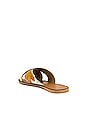 view 3 of 5 Total Relaxation Sandal in Tan Cow Print Pony
