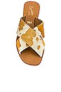 view 4 of 5 Total Relaxation Sandal in Tan Cow Print Pony