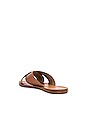 view 3 of 5 Total Relaxation Slides in Cognac Leather