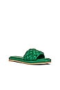 view 2 of 5 Bellissima Slide in Green Vegan Leather