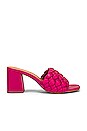 view 1 of 5 Connoisseur Mule Sandal in Fuchsia Leather