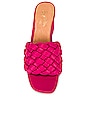 view 4 of 5 Connoisseur Mule Sandal in Fuchsia Leather