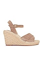 view 1 of 5 Claim to Fame Wedge Sandal in Taupe Suede