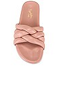 view 4 of 5 Low Key Glow Up Slide in Blush Leather