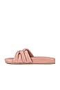 view 5 of 5 Low Key Glow Up Slide in Blush Leather