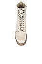 view 4 of 5 Irresistible Bootie in Off White Leather & Natural Bottom