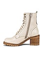 view 5 of 5 Irresistible Bootie in Off White Leather & Natural Bottom