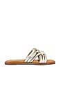 view 1 of 5 Sun-Kissed Slides in Light Gold Metallic