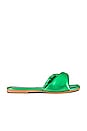 view 1 of 5 Breath of Fresh Air Sandal in Emerald Metallic
