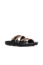view 2 of 5 Catch A Wave Sandals in Black & Cognac