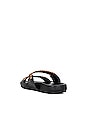 view 3 of 5 Catch A Wave Sandals in Black & Cognac