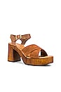 view 2 of 5 Paloma Sandal in Brown Suede