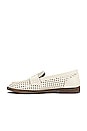 view 5 of 5 Bamboo Loafer in Off White Faux Leather