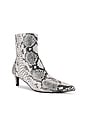 view 2 of 5 Dinner Date Boot in Black & White Exotic