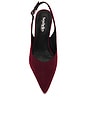 view 4 of 5 Candlelight in Burgundy Suede