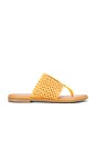 view 1 of 5 Florence Sandal in Yellow Raffia